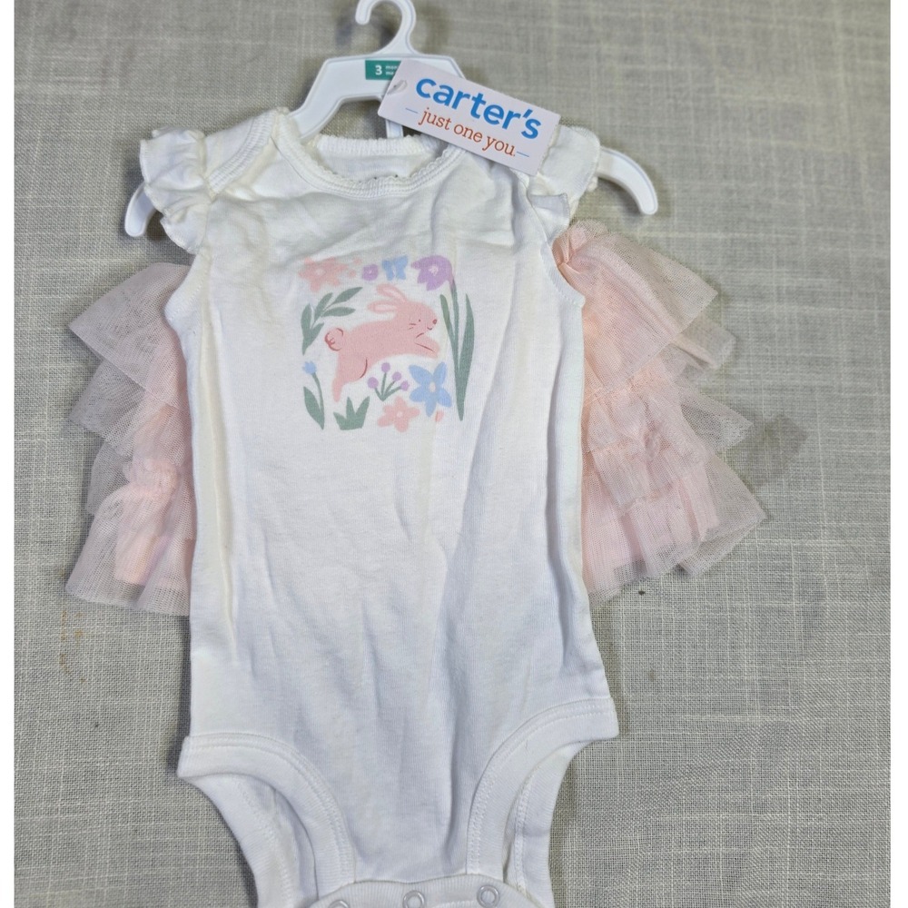 Carters Just One You Baby Girl Bunny Bodysuit and Pink Tutu Skirt Set 3M 6M